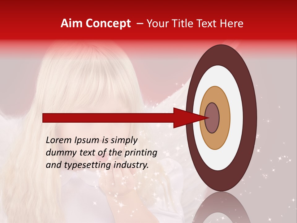 Engel Querformat Wei PowerPoint Template