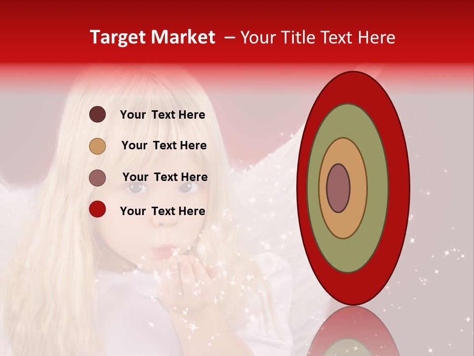 Engel Querformat Wei PowerPoint Template