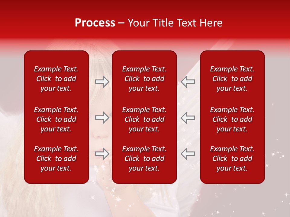 Engel Querformat Wei PowerPoint Template