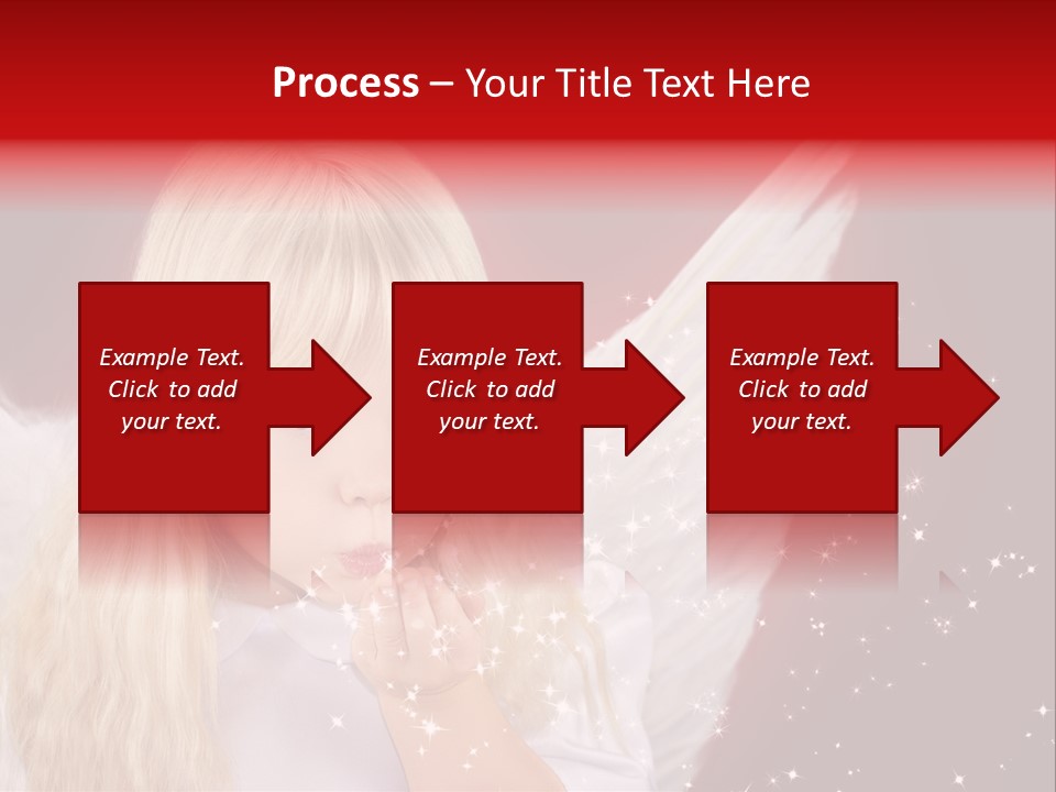 Engel Querformat Wei PowerPoint Template