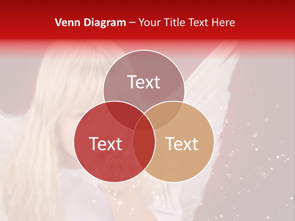 Engel Querformat Wei PowerPoint Template