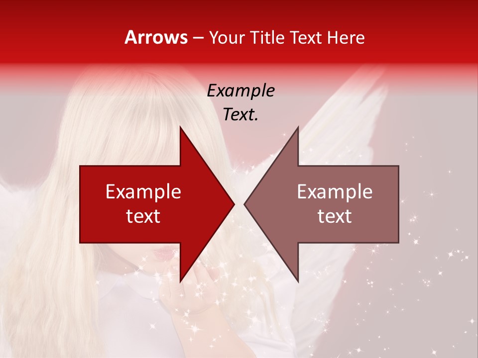 Engel Querformat Wei PowerPoint Template