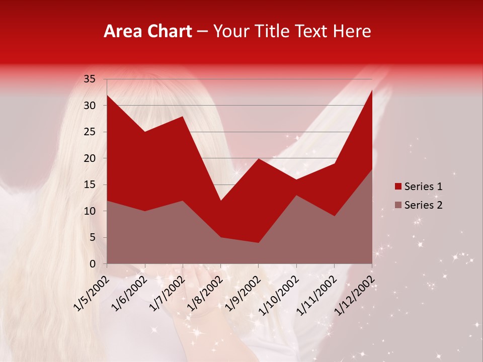 Engel Querformat Wei PowerPoint Template