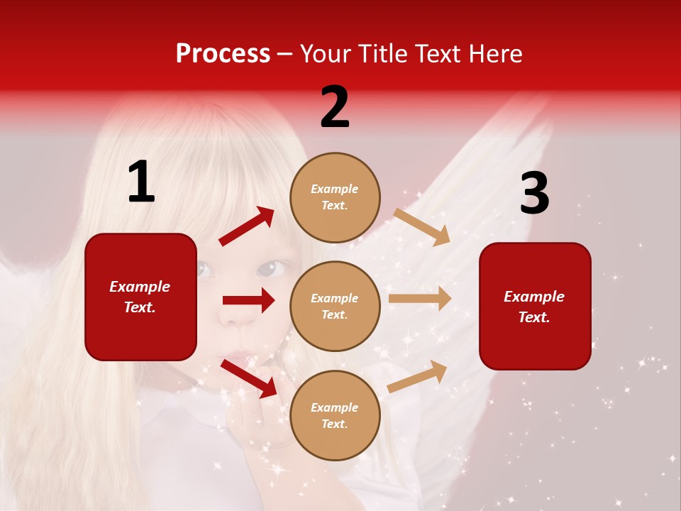 Engel Querformat Wei PowerPoint Template