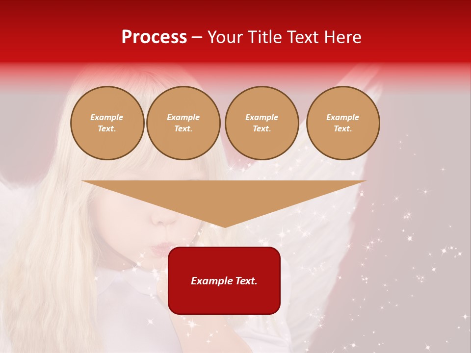 Engel Querformat Wei PowerPoint Template