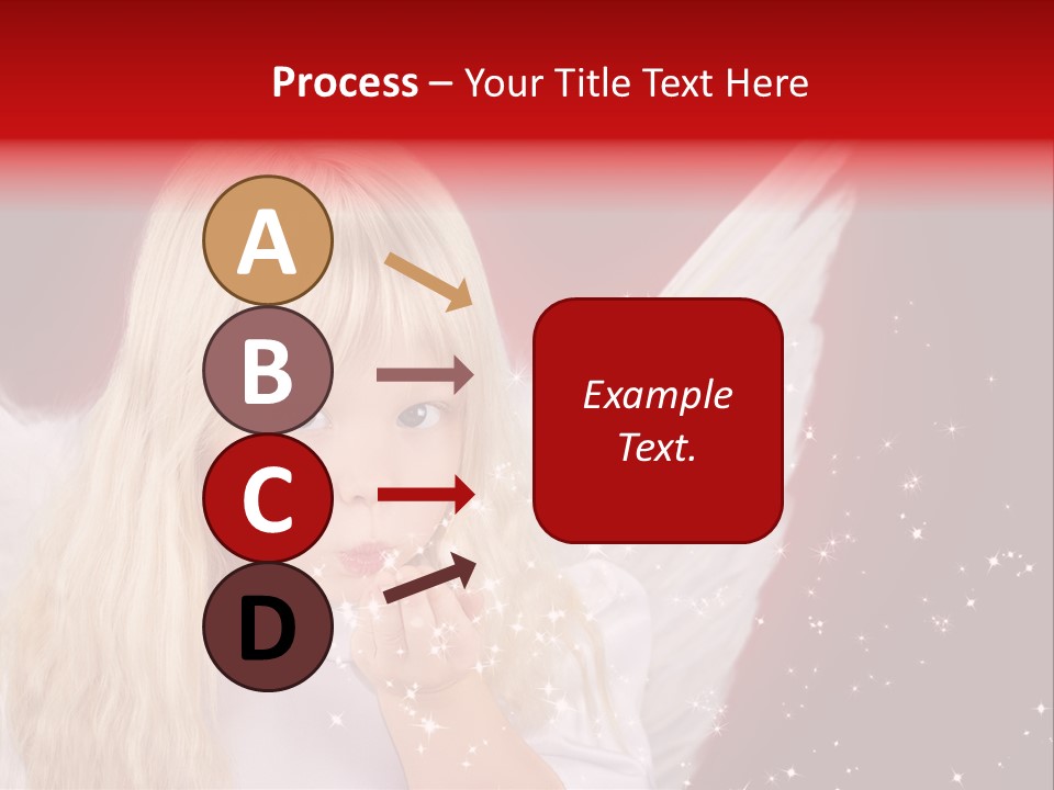 Engel Querformat Wei PowerPoint Template