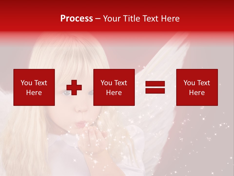 Engel Querformat Wei PowerPoint Template