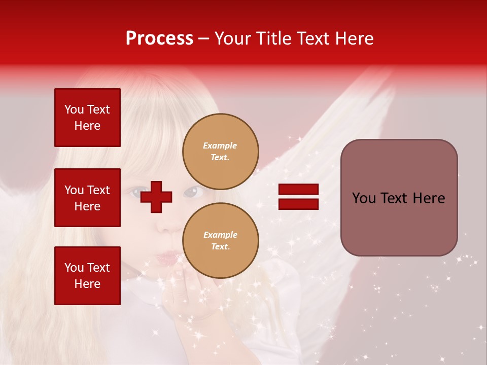 Engel Querformat Wei PowerPoint Template