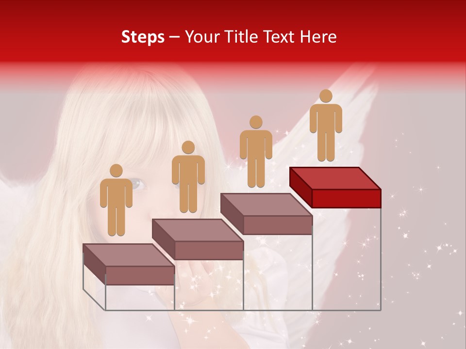 Engel Querformat Wei PowerPoint Template