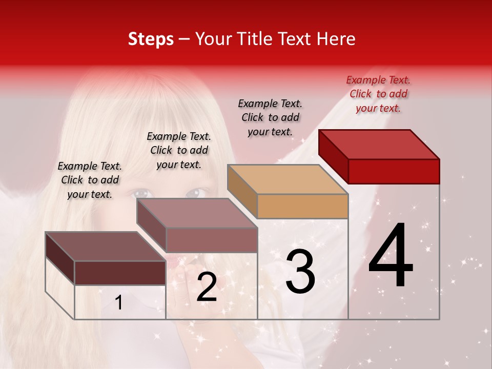 Engel Querformat Wei PowerPoint Template