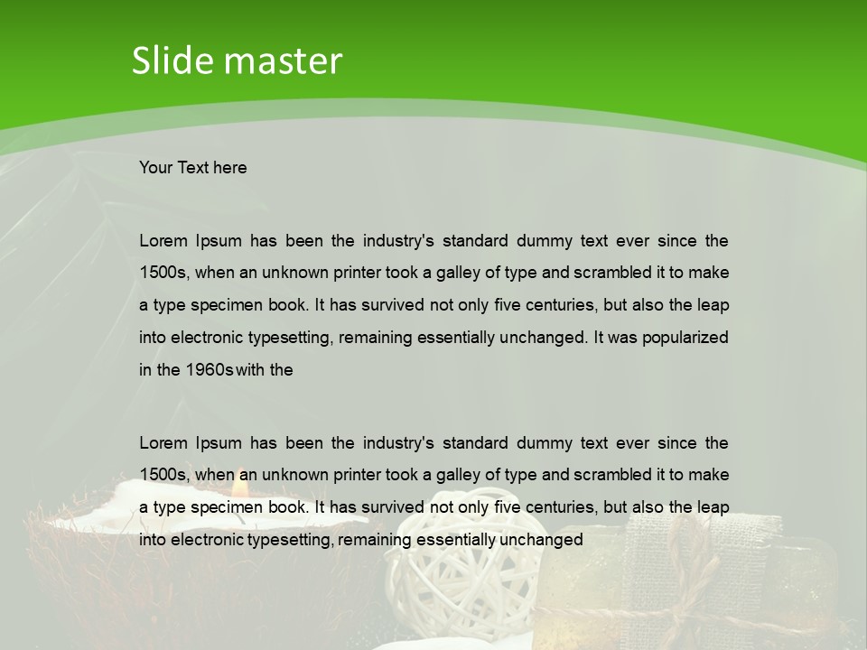 Salt Leaf Flame PowerPoint Template