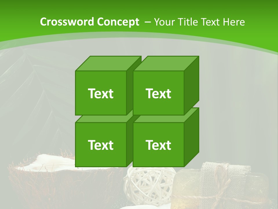 Salt Leaf Flame PowerPoint Template