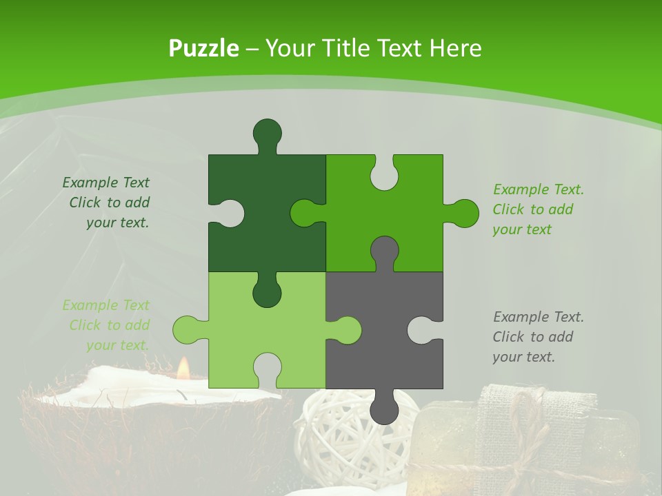 Salt Leaf Flame PowerPoint Template