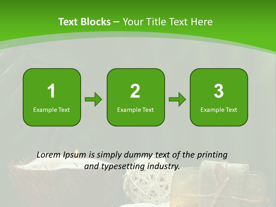 Salt Leaf Flame PowerPoint Template