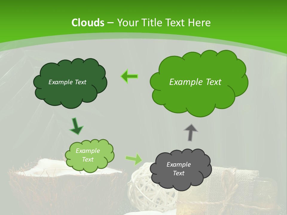 Salt Leaf Flame PowerPoint Template