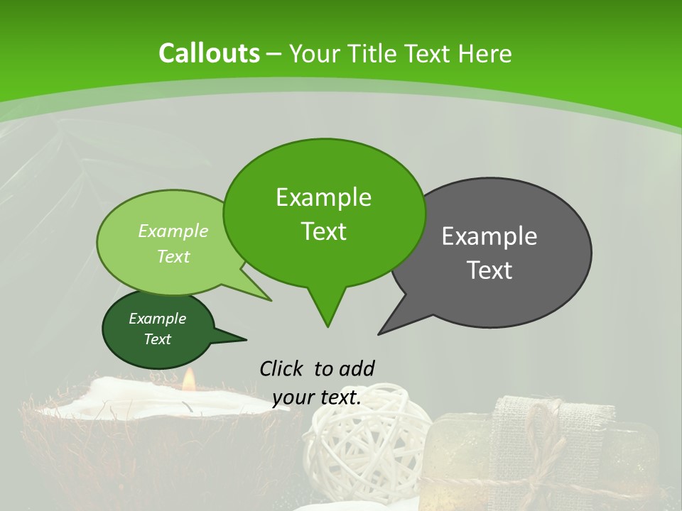 Salt Leaf Flame PowerPoint Template