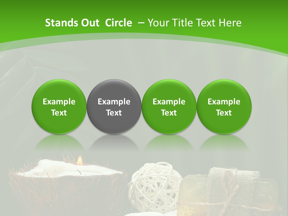 Salt Leaf Flame PowerPoint Template