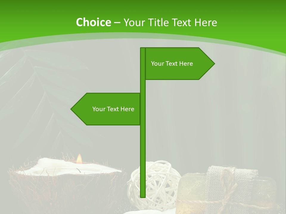 Salt Leaf Flame PowerPoint Template