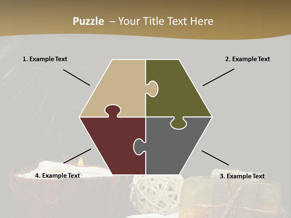 Ball Black Candle PowerPoint Template