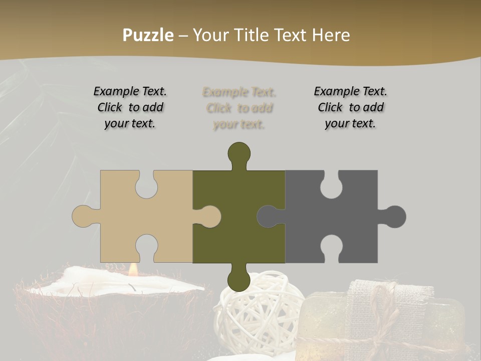 Ball Black Candle PowerPoint Template