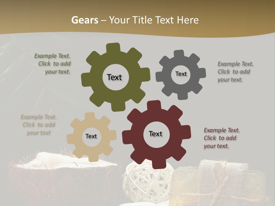 Ball Black Candle PowerPoint Template