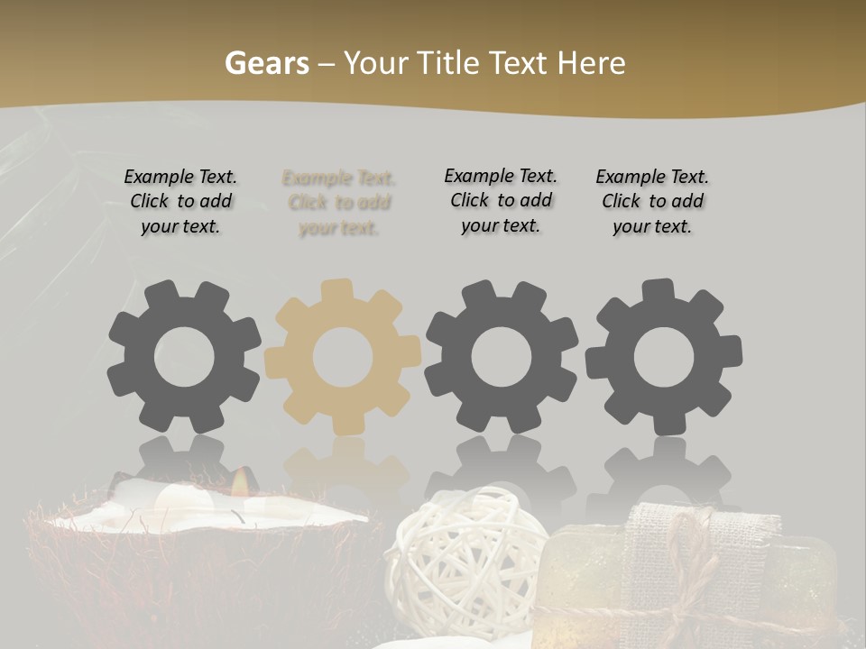 Ball Black Candle PowerPoint Template