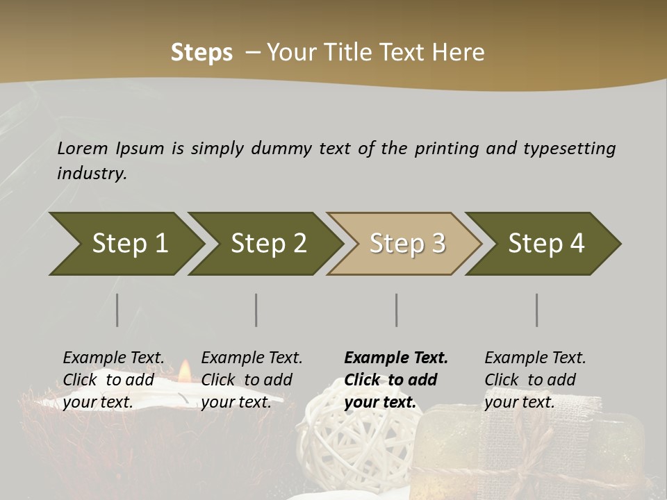 Ball Black Candle PowerPoint Template