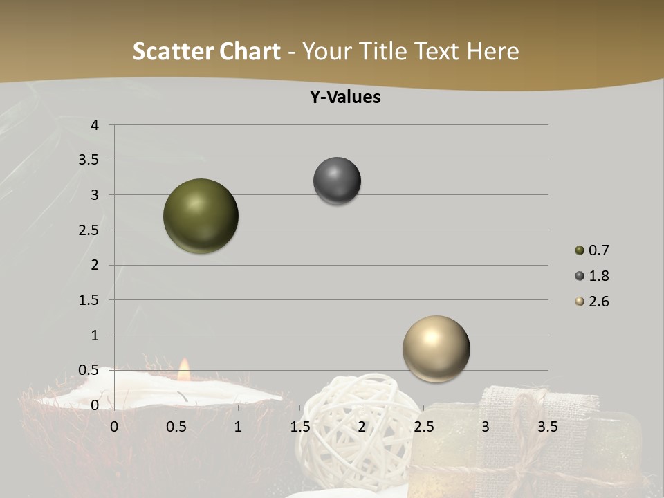 Ball Black Candle PowerPoint Template