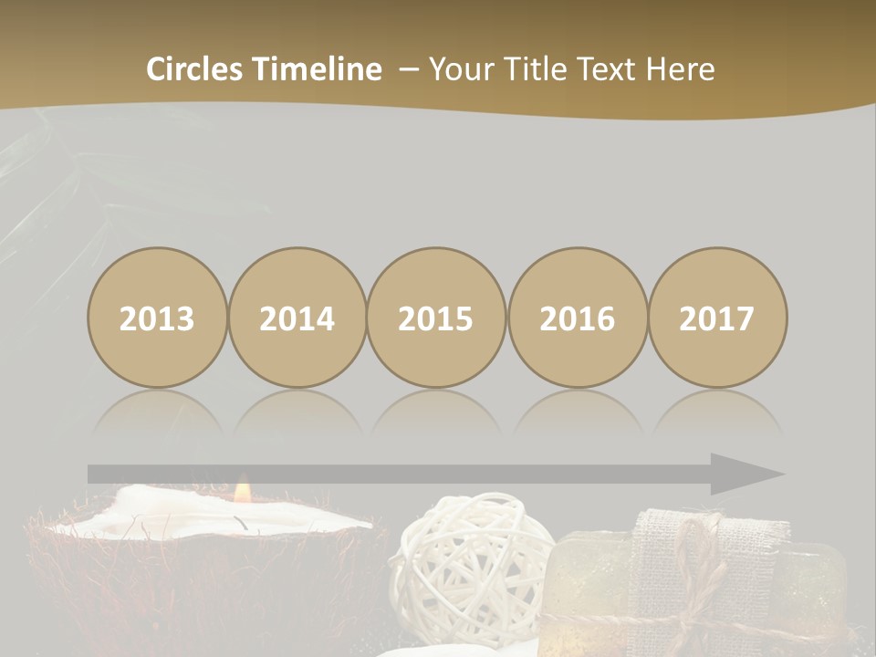 Ball Black Candle PowerPoint Template