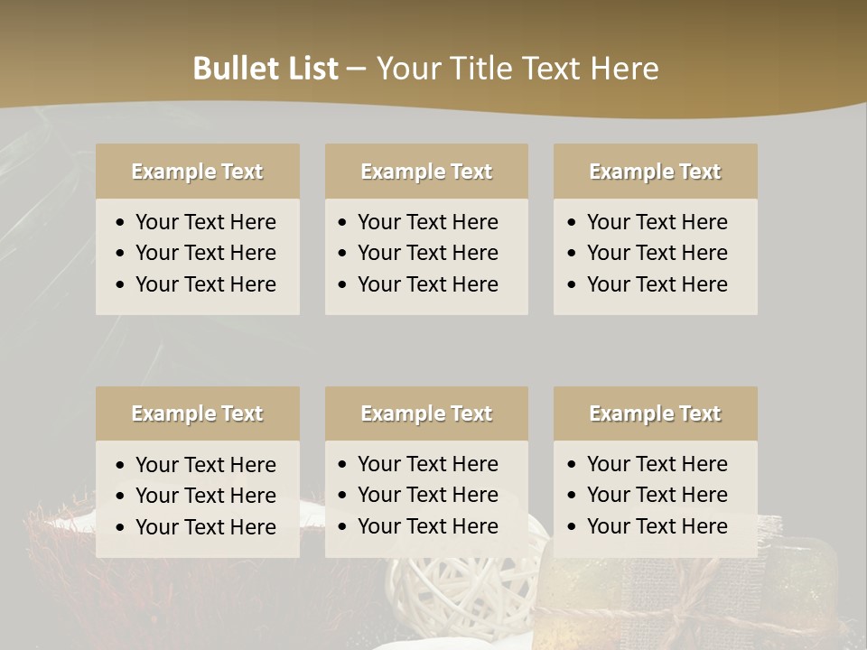 Ball Black Candle PowerPoint Template