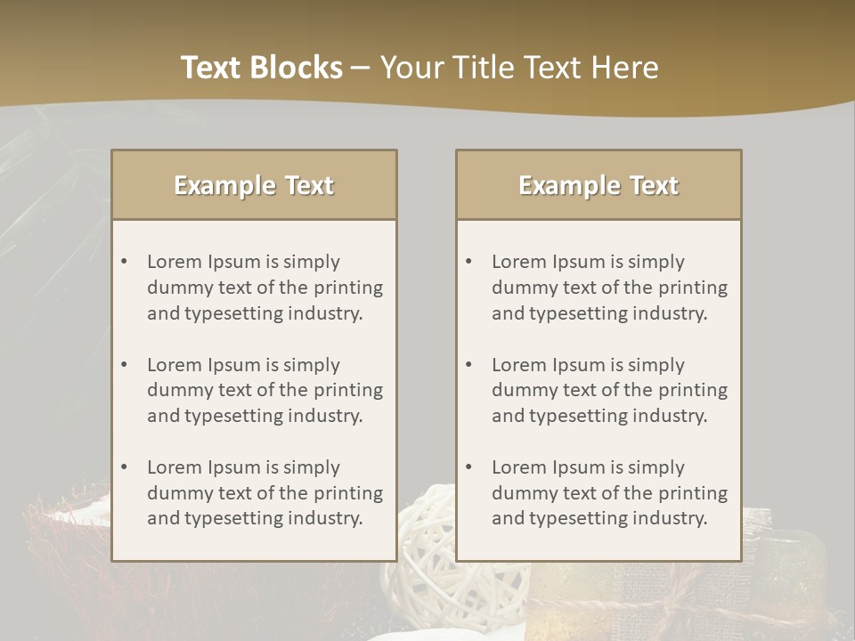 Ball Black Candle PowerPoint Template