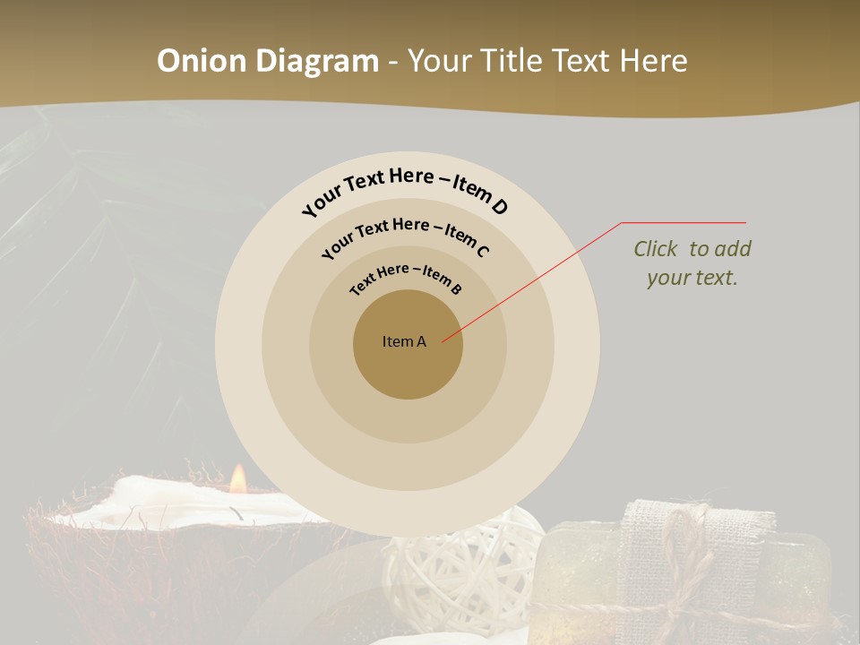 Ball Black Candle PowerPoint Template