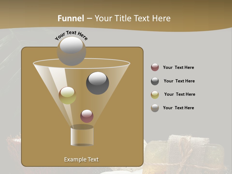 Ball Black Candle PowerPoint Template