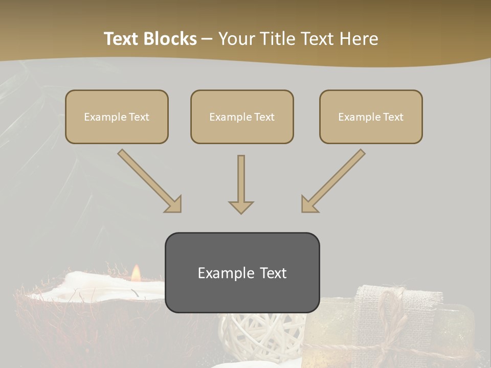 Ball Black Candle PowerPoint Template