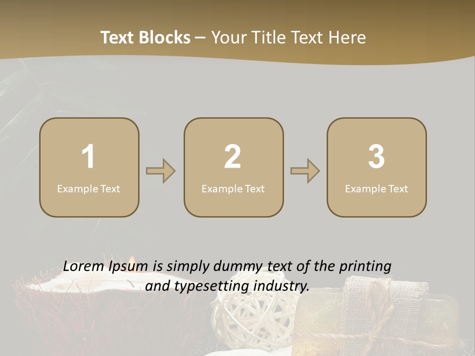 Ball Black Candle PowerPoint Template