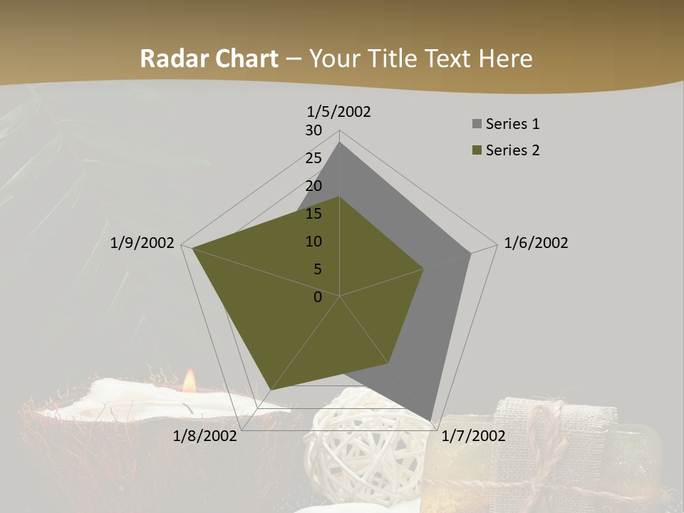 Ball Black Candle PowerPoint Template