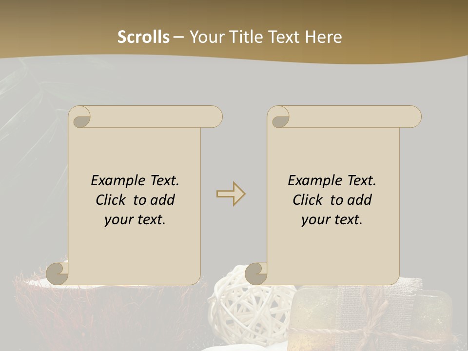 Ball Black Candle PowerPoint Template
