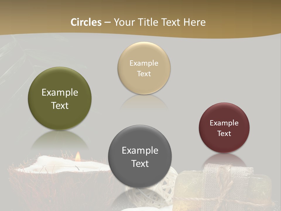 Ball Black Candle PowerPoint Template