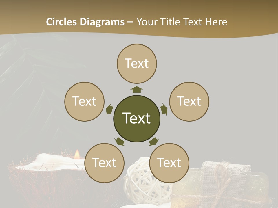 Ball Black Candle PowerPoint Template