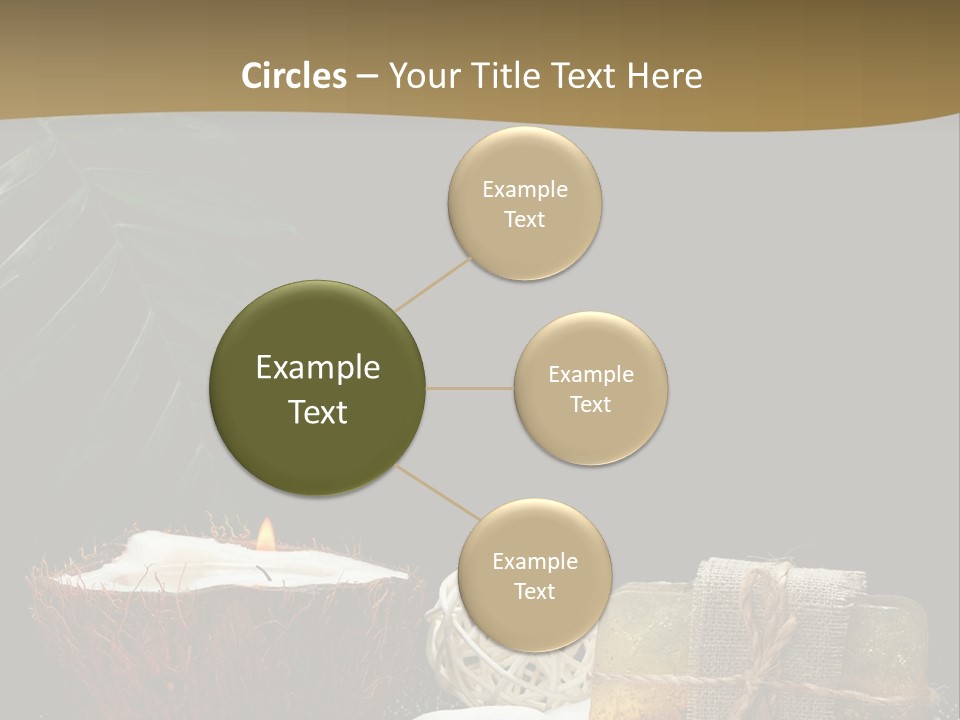 Ball Black Candle PowerPoint Template