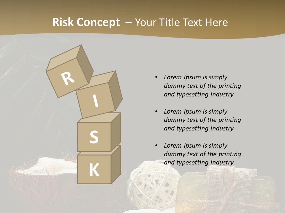 Ball Black Candle PowerPoint Template