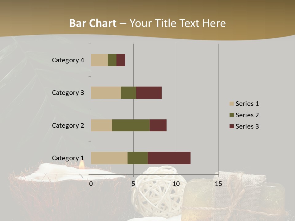 Ball Black Candle PowerPoint Template