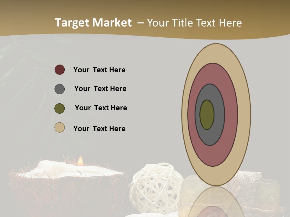 Ball Black Candle PowerPoint Template