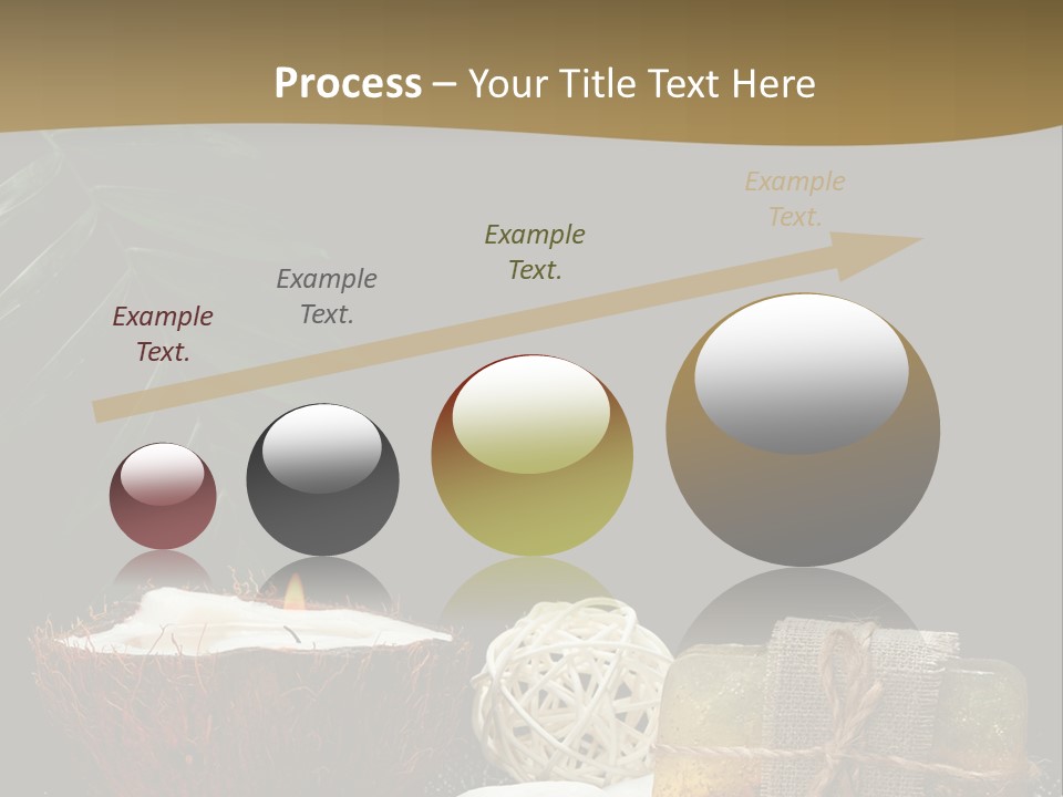 Ball Black Candle PowerPoint Template