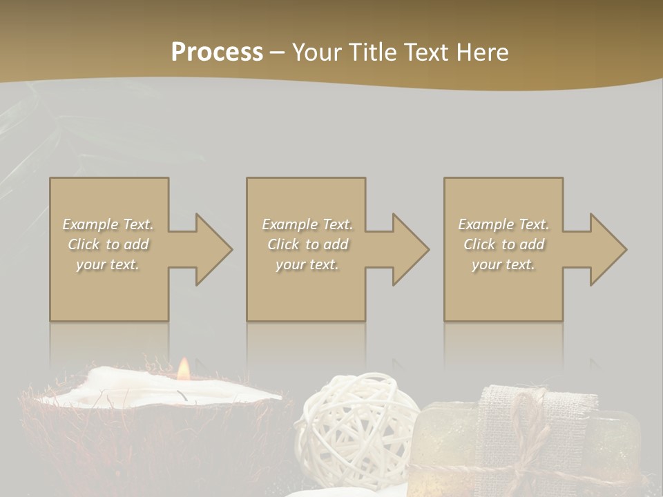 Ball Black Candle PowerPoint Template