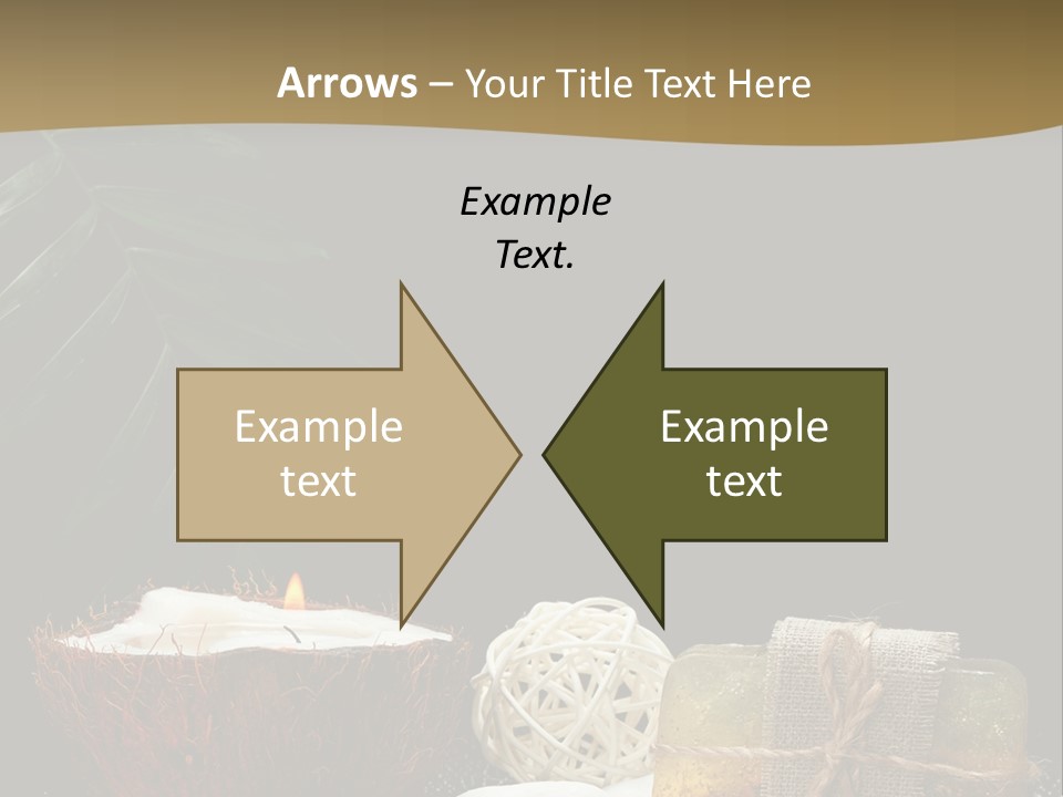 Ball Black Candle PowerPoint Template