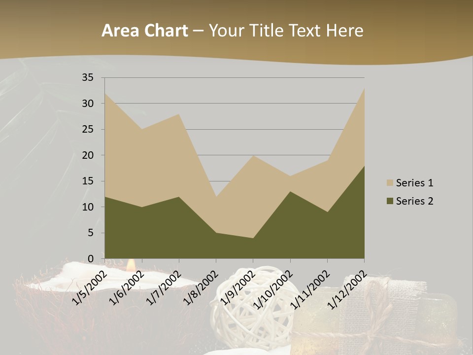 Ball Black Candle PowerPoint Template