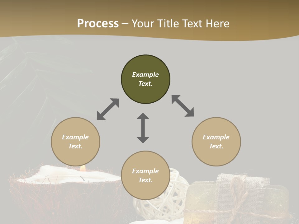 Ball Black Candle PowerPoint Template