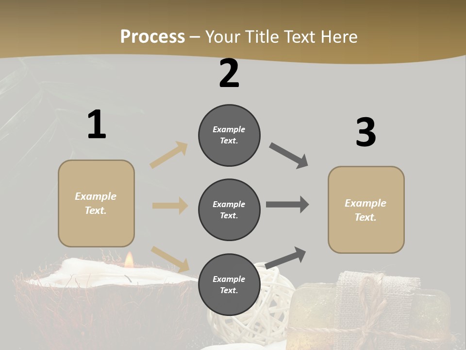 Ball Black Candle PowerPoint Template