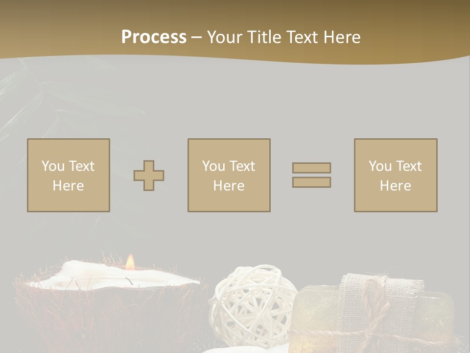 Ball Black Candle PowerPoint Template